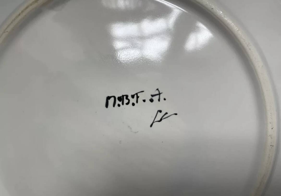 Vintage hollow plate MBFA in Pornic