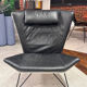 Fauteuil Italienne en cuir 1970