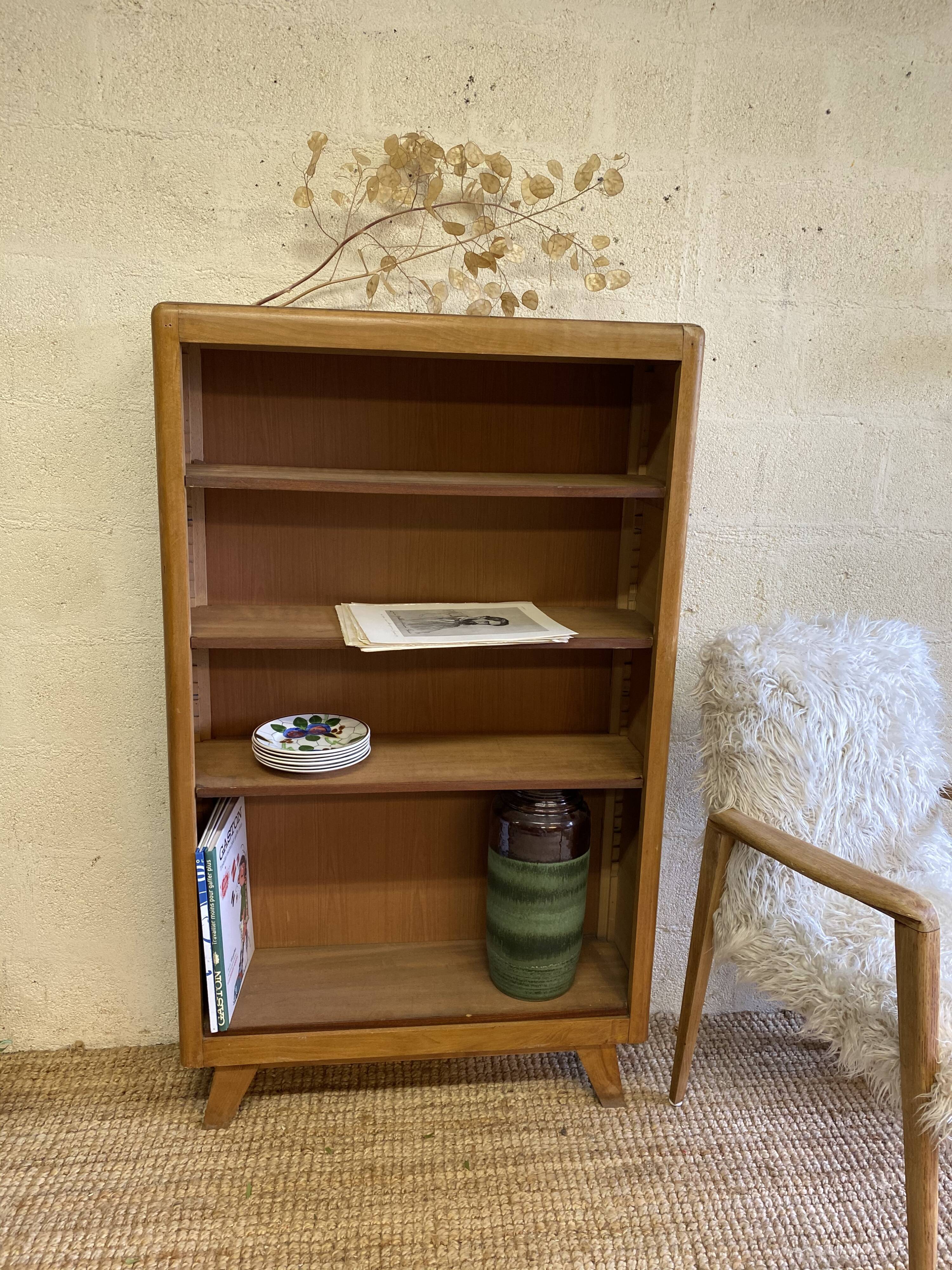 Wooden library compass feet
