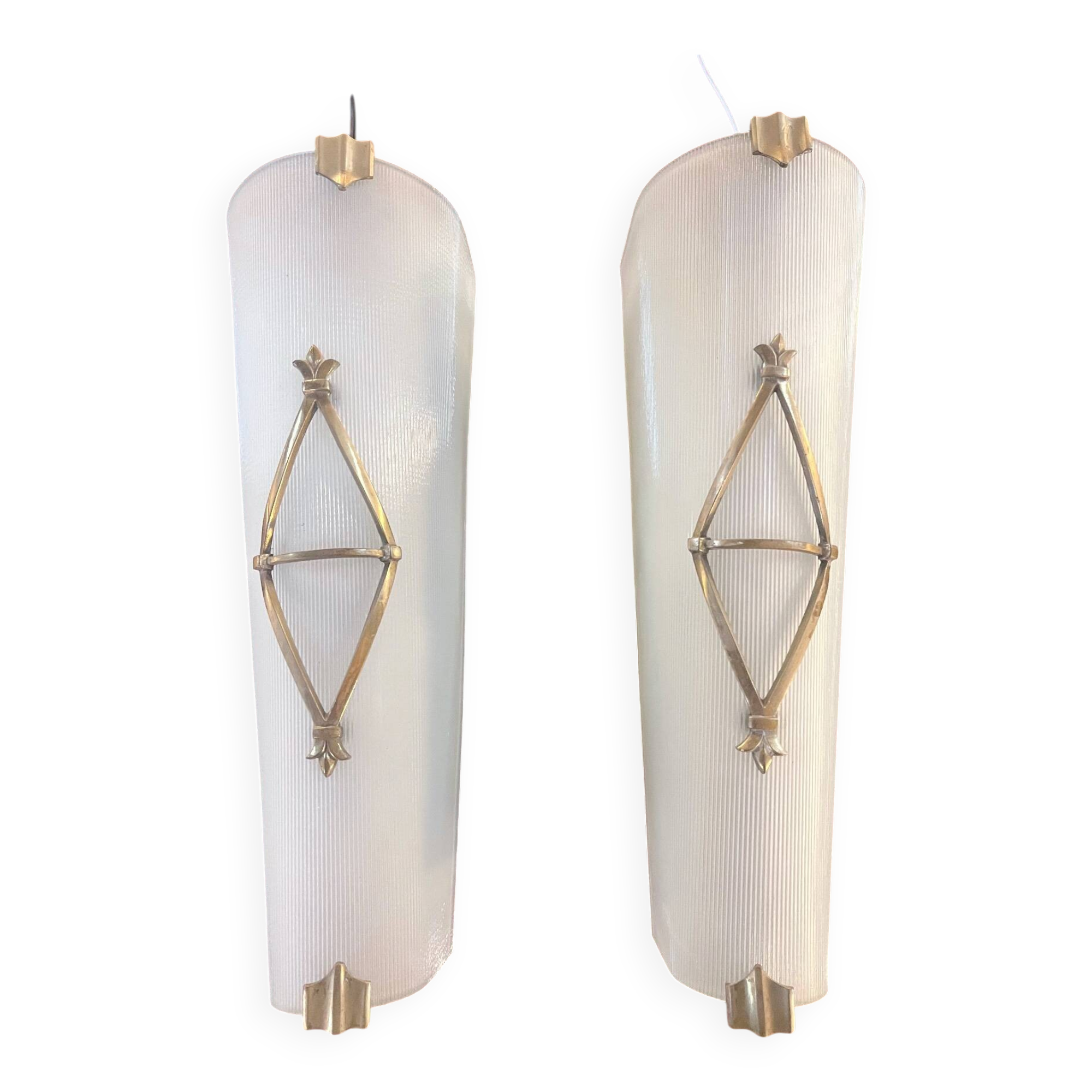 Pair of Petitot wall lights for Atelier Petitot, Art Deco, 1930s