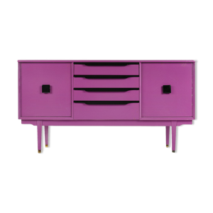 Enfilade en bois laqué mauve