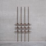 Brutalist metal mid-century wall hanging or decorative artwork (no.2)