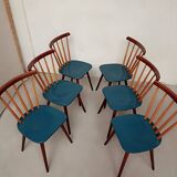 Set of 6 vintage bistro chairs