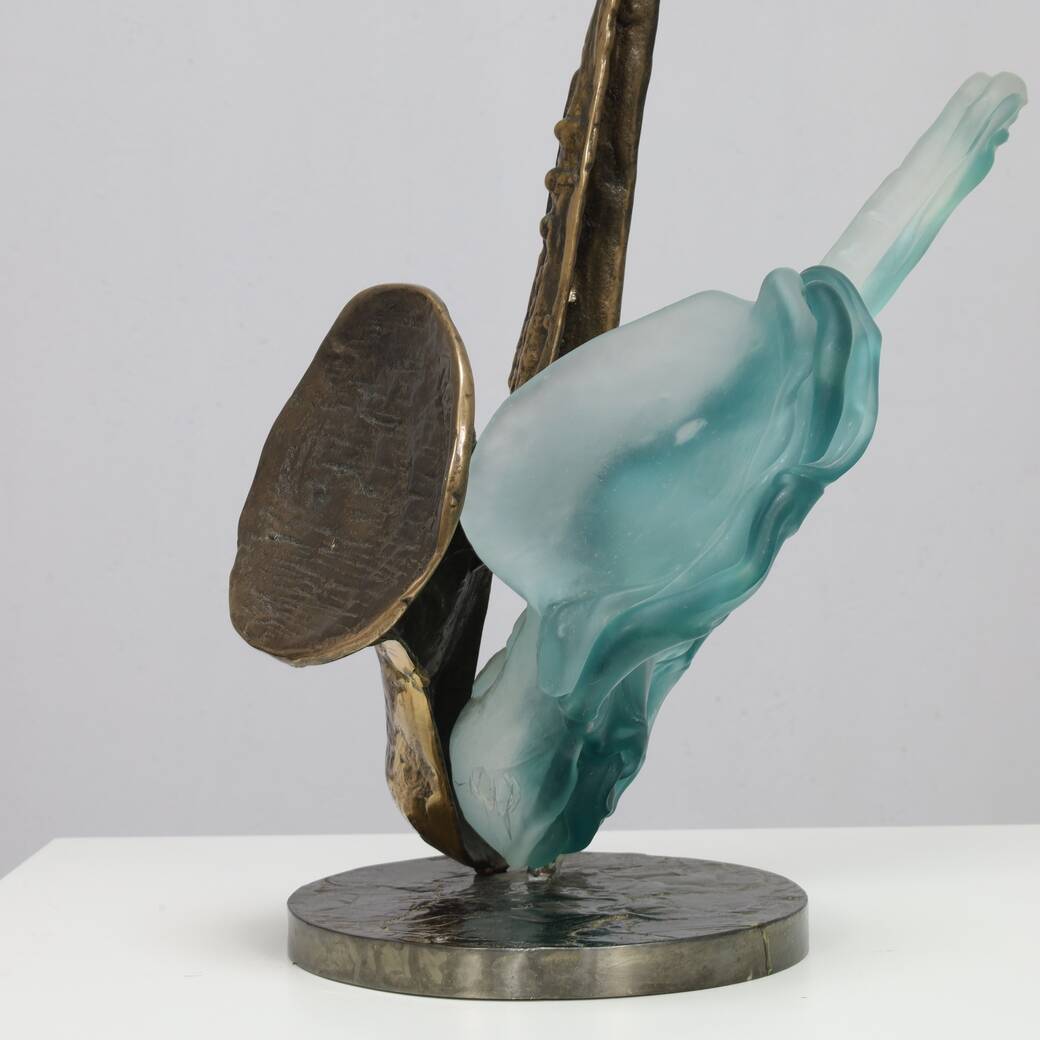 Sculpture “Saxophone” by Yves Lohe, 1980s