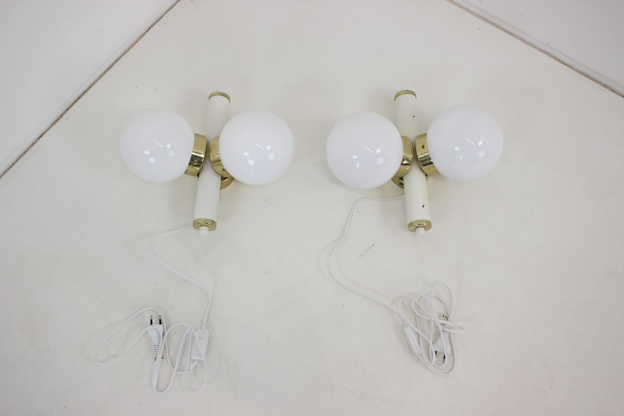 Lot de 2 appliques murales par Instala Jilove, 1970's