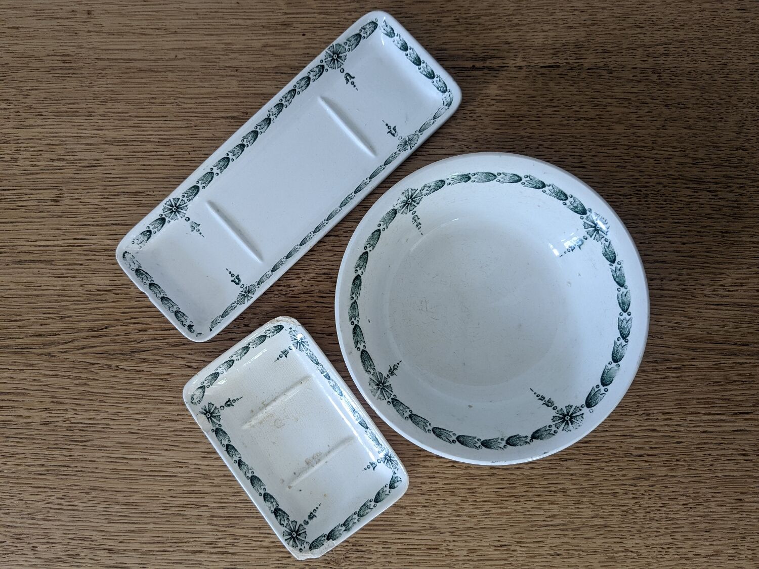 Toilet set Sarreguemines Digoin