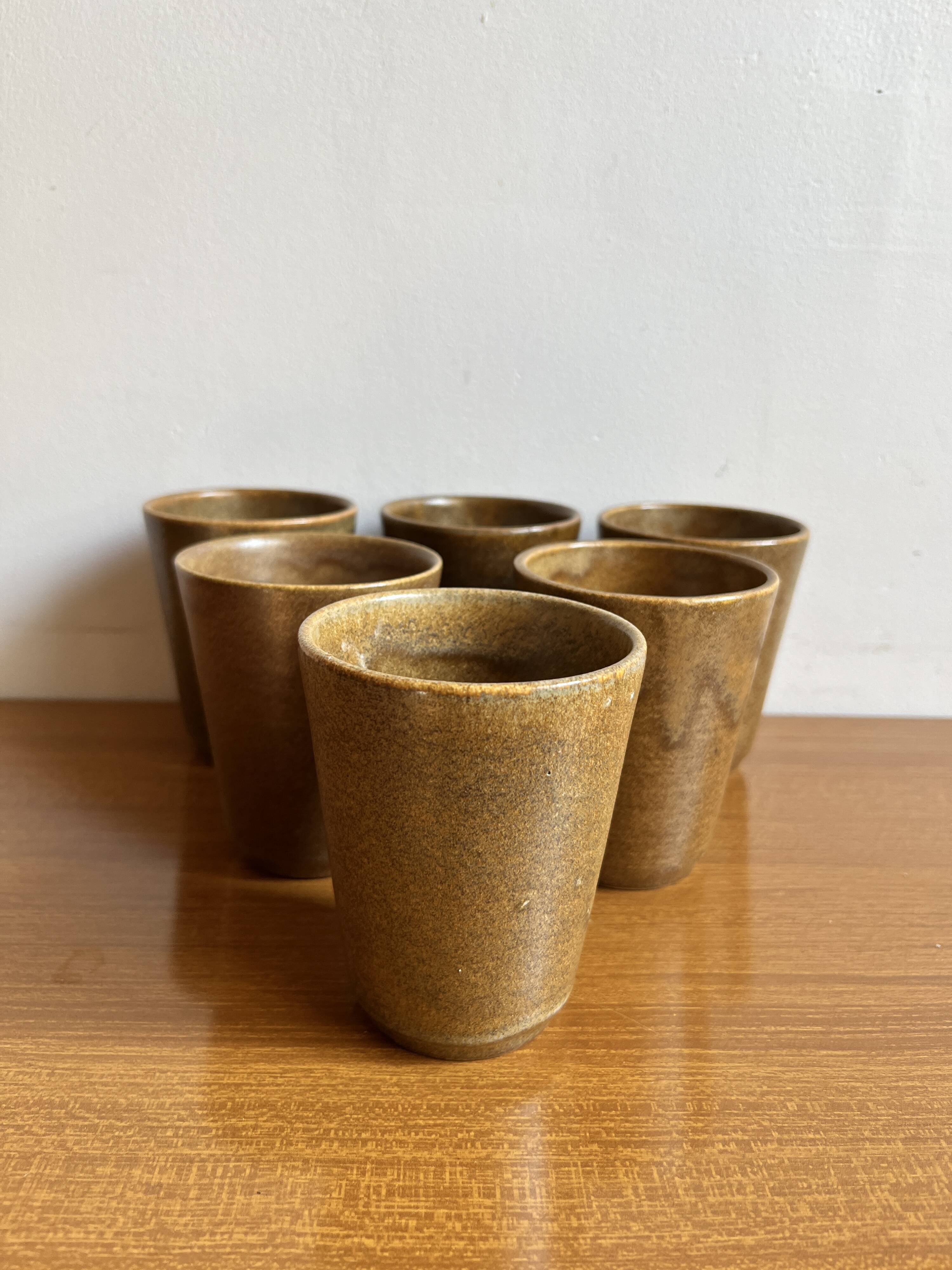 Digoin stoneware tumbler glasses