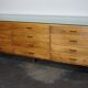 Armoire ou comptoir de mercerie en noyer espagnol vintage, années 1960