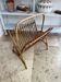 70s magazine rack in rattan & bamboo