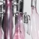 Chandelier 6 lights glass 70