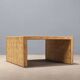 Vintage wooden coffee table with inlays, Italian design, 1970s.
