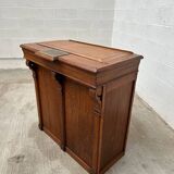 Late 19th century oak reception counter