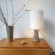 Lampe de bureau ou de table granit pierre sculptée 1970