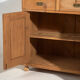 Antique pine dresser – European rustic furniture with shelves – circa 1940
