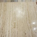 60s coffee table in teak and travertine