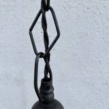 Industrial metal pendant light with mirror