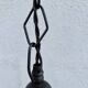 Industrial metal pendant light with mirror