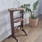 Antique walnut pedestal table furniture
