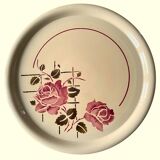 Antique pie dish in faience from badonviller