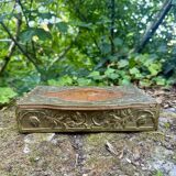 Large brass box from the Art Nouveau period.