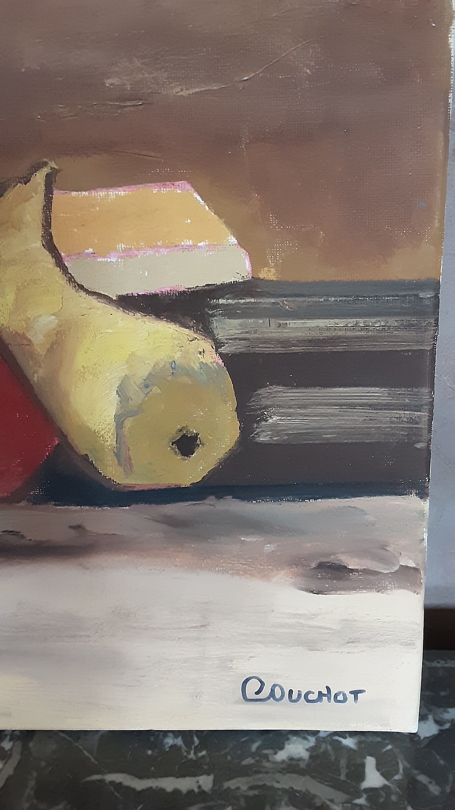 Toile acrylique nature morte - signée
