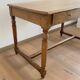 Louis XVI style flat desk in solid oak 19th century