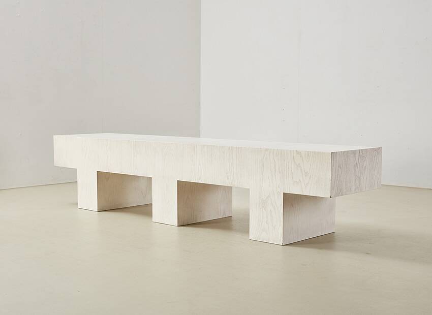 Very rare Izmir Bench by Aldo Cibic for Standard Milano Italy 1992