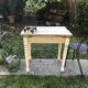 Ancient small farm kitchen table 1940