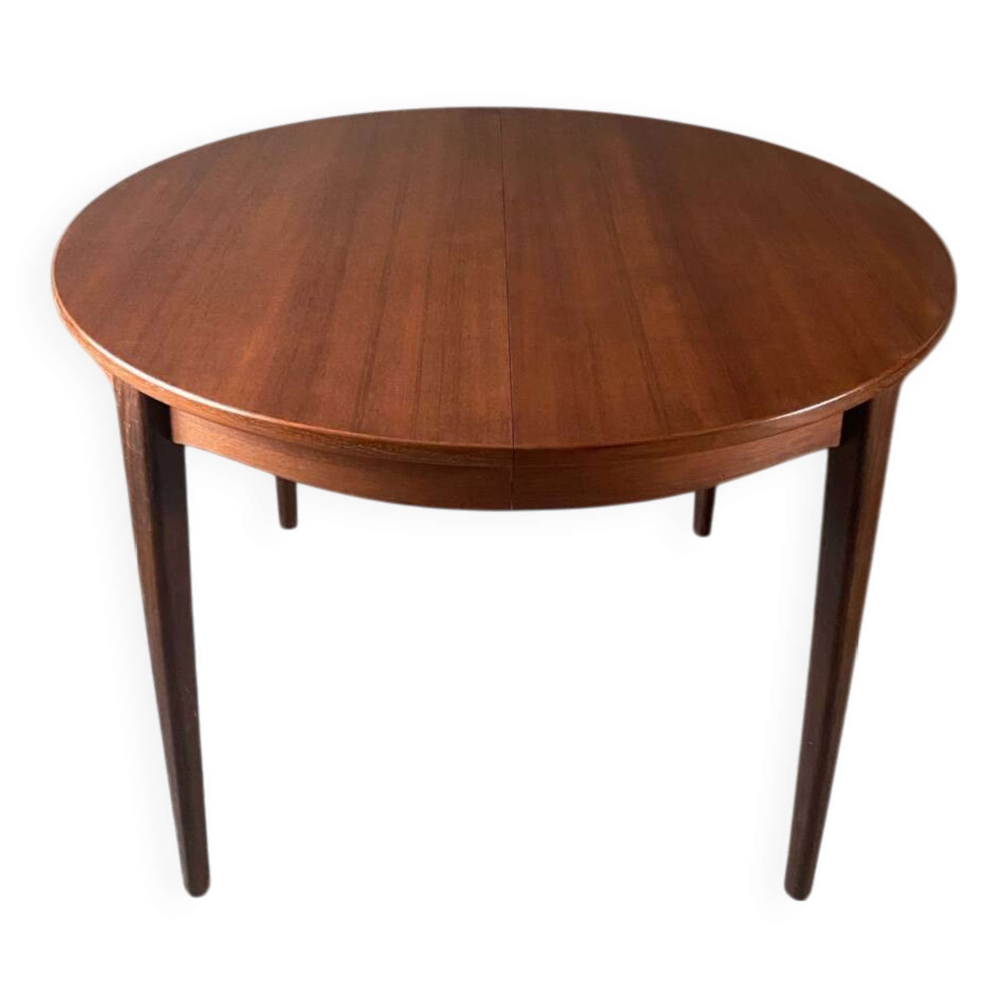 Vintage French house extendable round table (very large when unfolded)