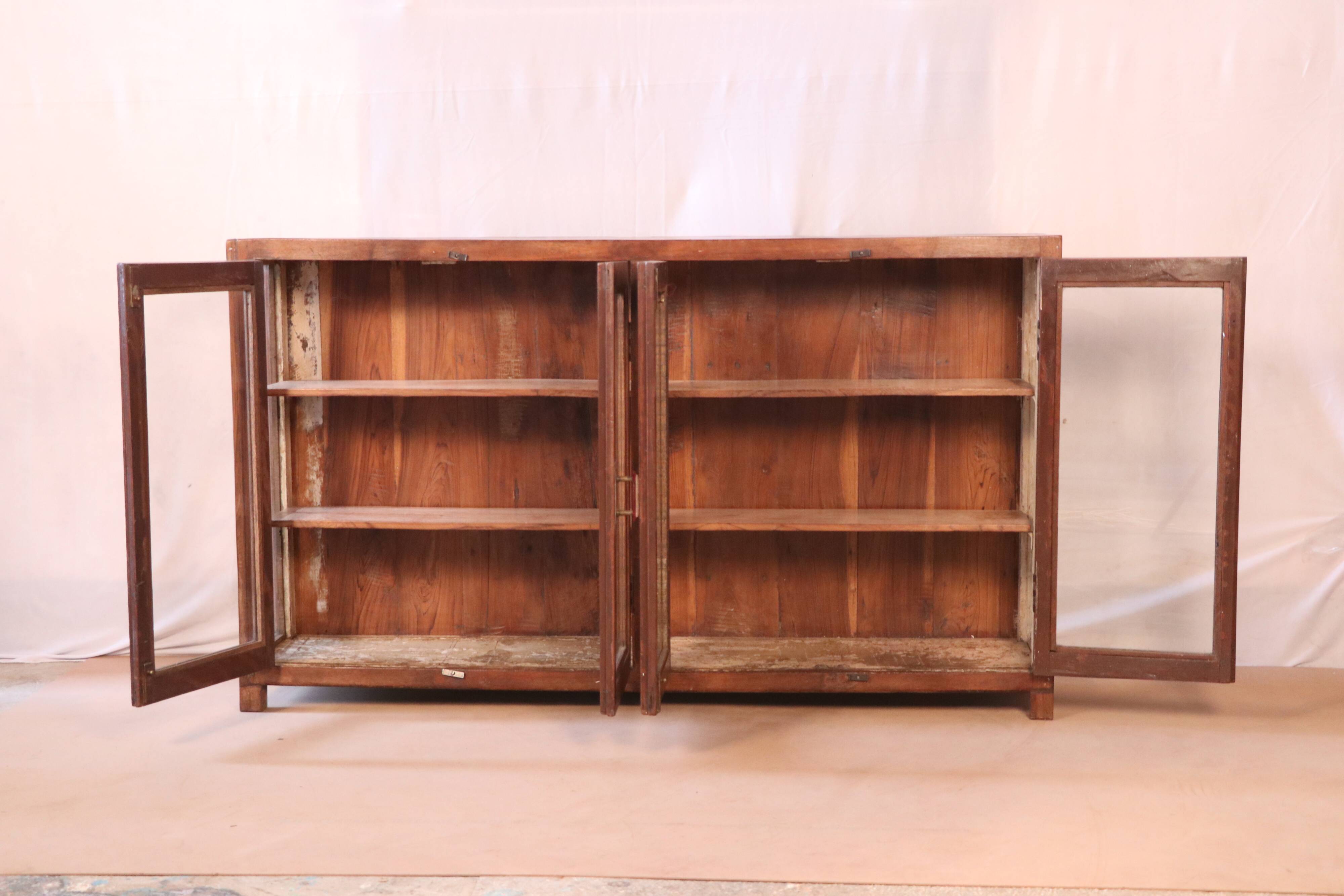 Old sideboard, burmese teak showcase