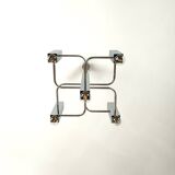 Vintage chandelier in chrome with 5 lightpoints by Sciolari