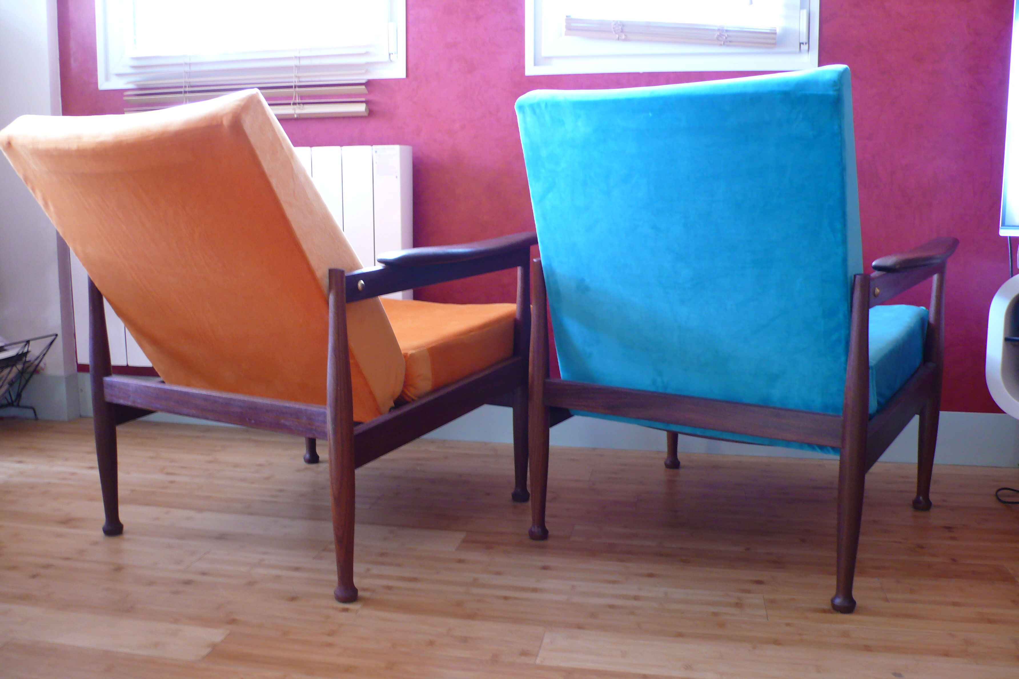 Fauteuils inclinables modèle Manhattan du designer Guy Rogers