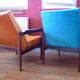 Fauteuils inclinables modèle Manhattan du designer Guy Rogers