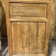Set of 2 Vietnamese panels with geometric lattice.