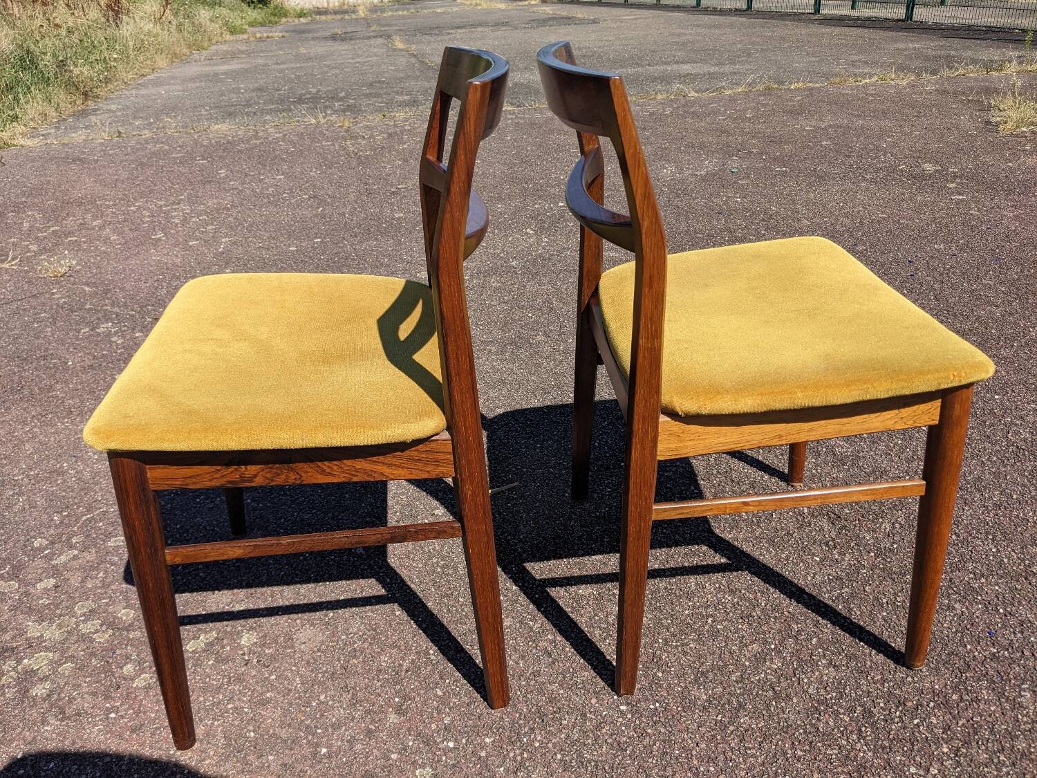 Pair of chairs by Henning Kjaernulf for Mobelfabrik