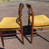 Pair of chairs by Henning Kjaernulf for Mobelfabrik