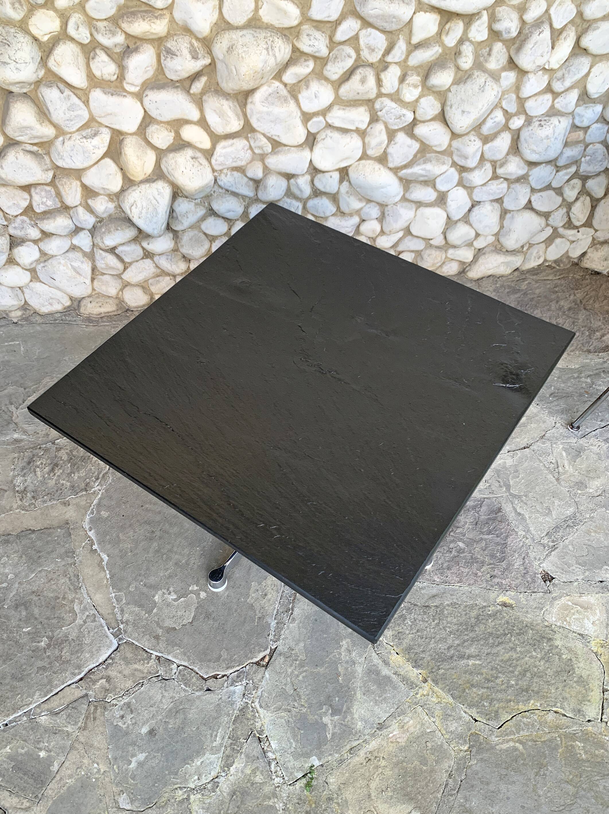 Contract Base Slate Coffee Table, Charles & Ray Eames, Herman Miller 1960