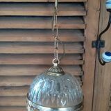 original suspension in molded glass gold metal dp 0122n023year vintage