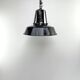 Hanging lamp sheet enamelled black color 1950