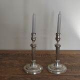 Pair of silver candlesticks
