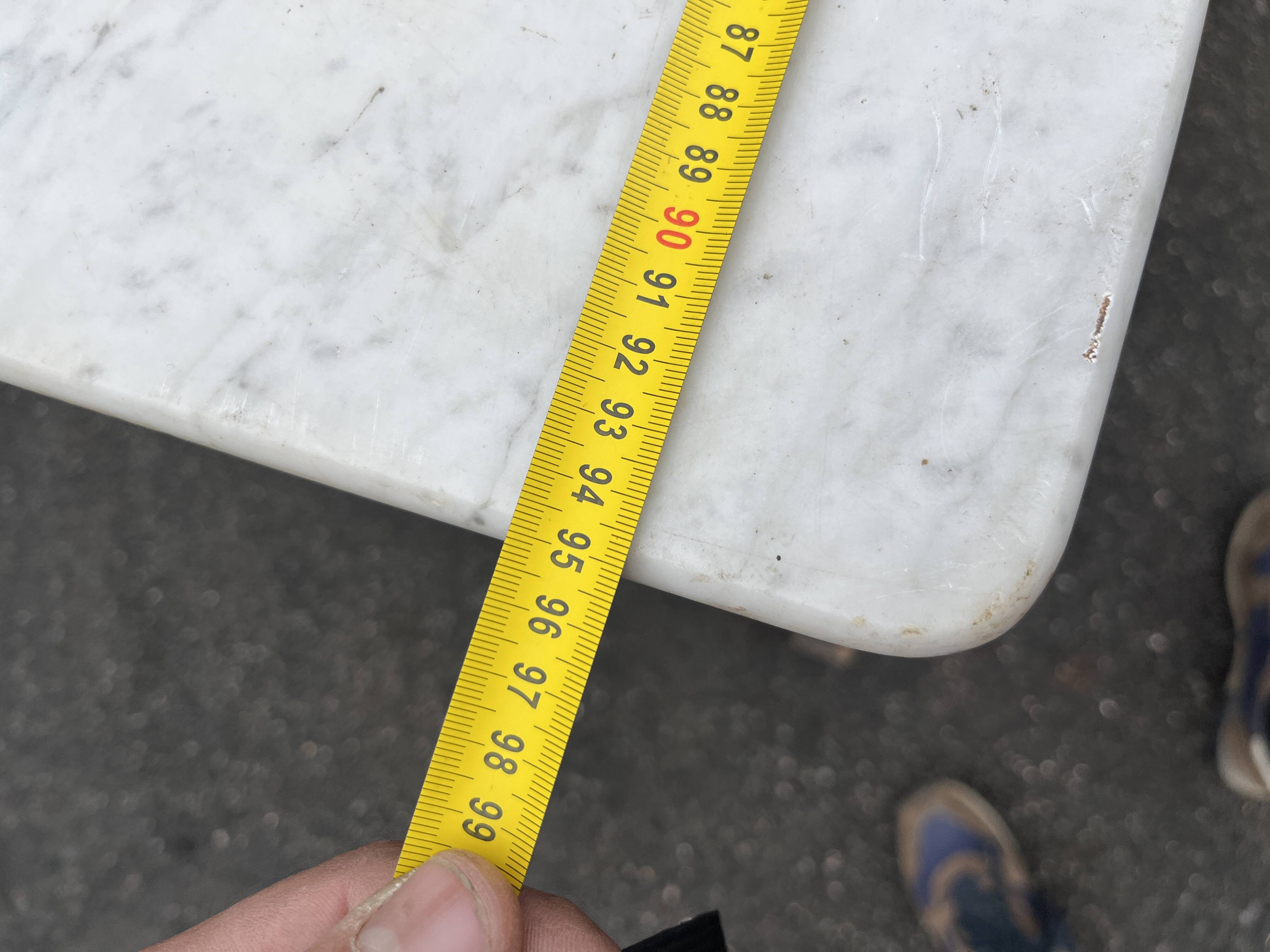 Antique 19th-century wooden chest of drawers with a marble top