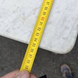 Antique 19th-century wooden chest of drawers with a marble top