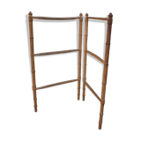 Old wooden towel rack