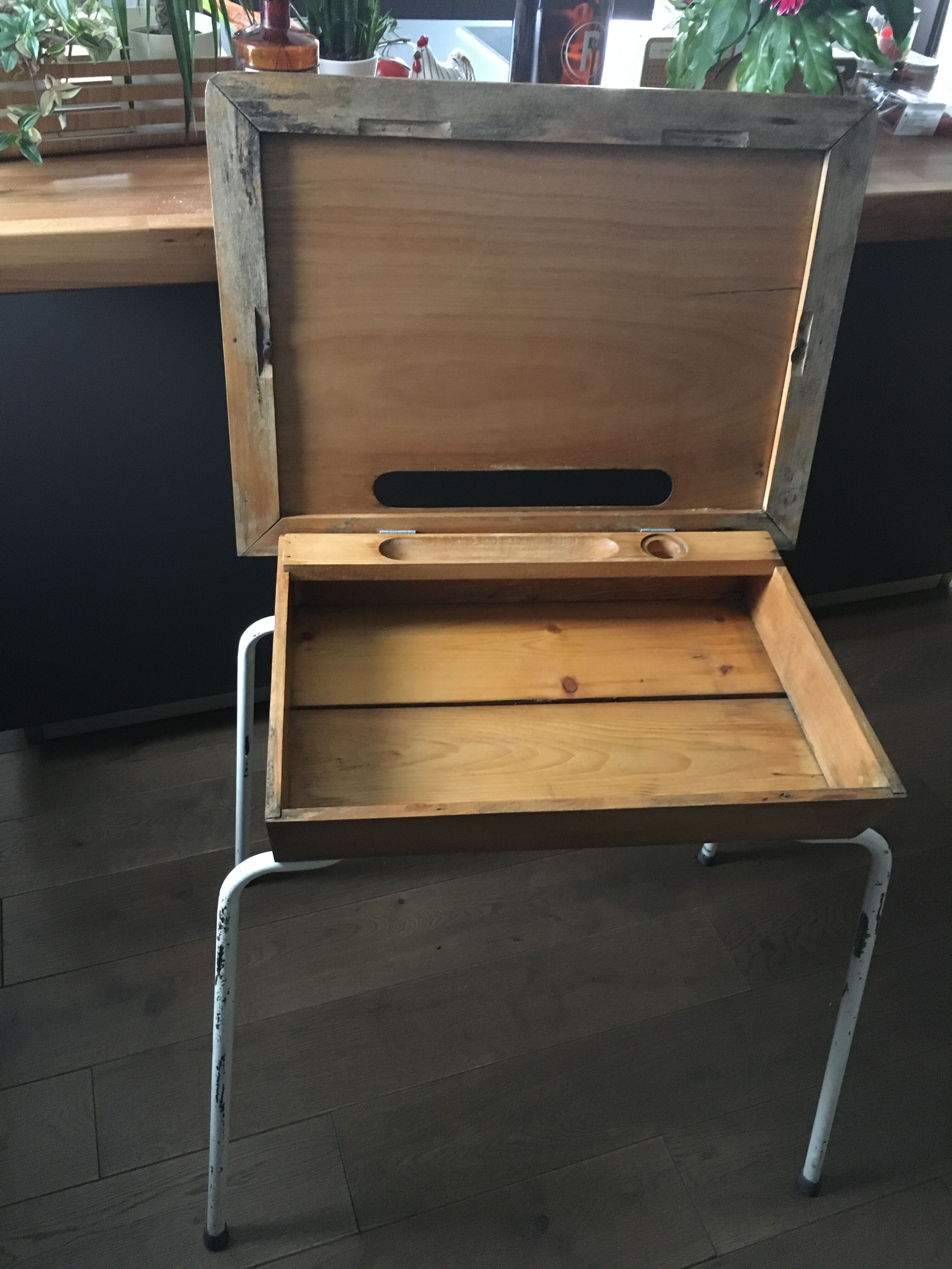 Foldable desk and Chair vintage