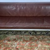 Walter Knoll bench, brown leather