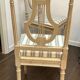 Suite de 5 chaises en hêtre style Louis XVI