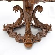 Attributed to Henry Eyles Victorian Walnut Center Table England Mid-19th