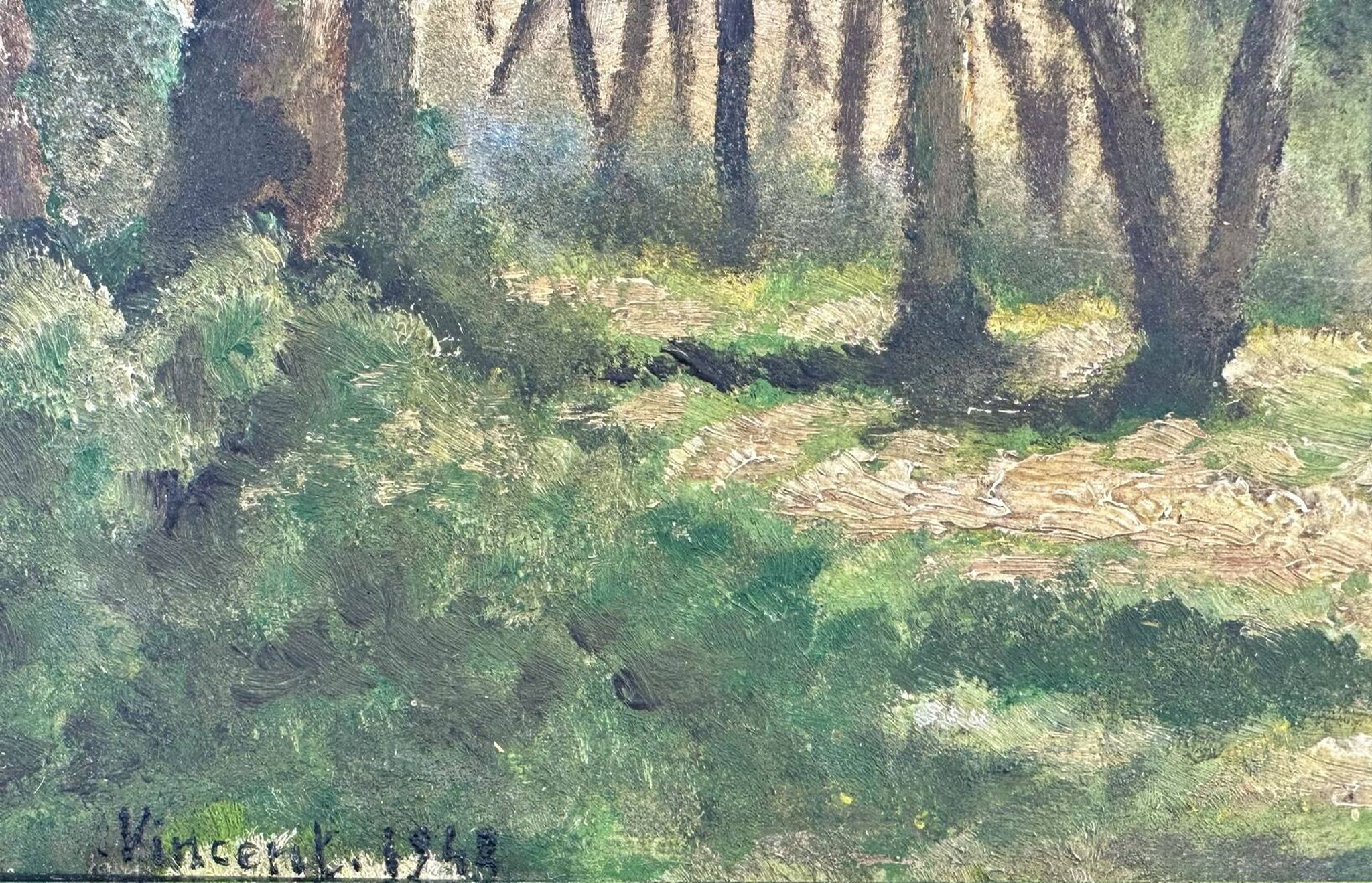 Oil painting from the 1940s "Underwood"