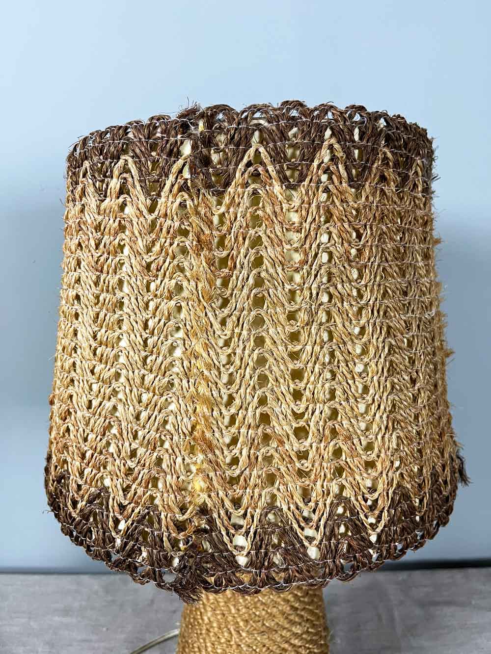 Vintage rope lamp