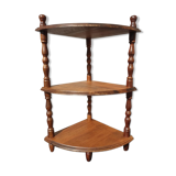 Corner display 3 corner shelves in Walnut